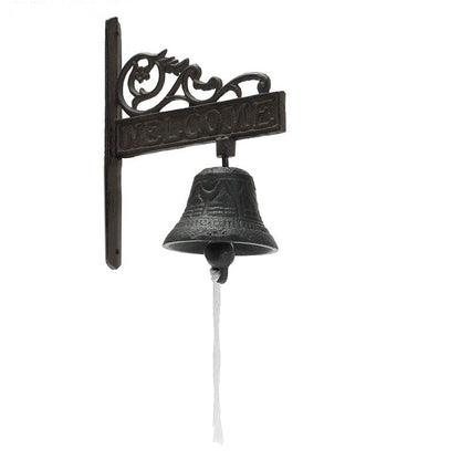 Vintage Cast Iron Wall Mounted Bell by HitMyNeed