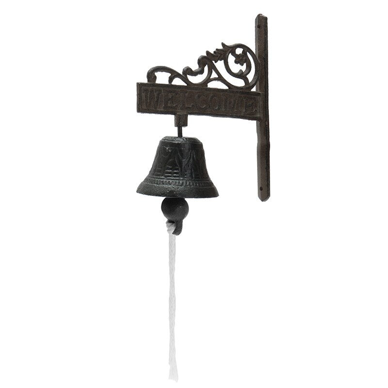 Vintage Cast Iron Wall Mounted Bell by HitMyNeed