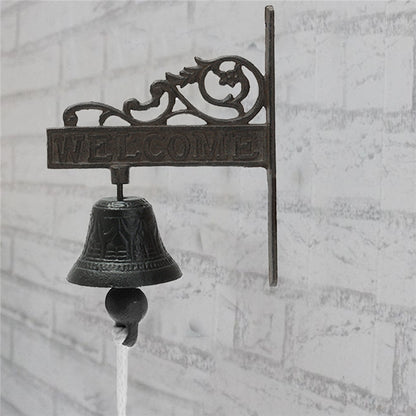 Vintage Cast Iron Wall Mounted Bell by HitMyNeed