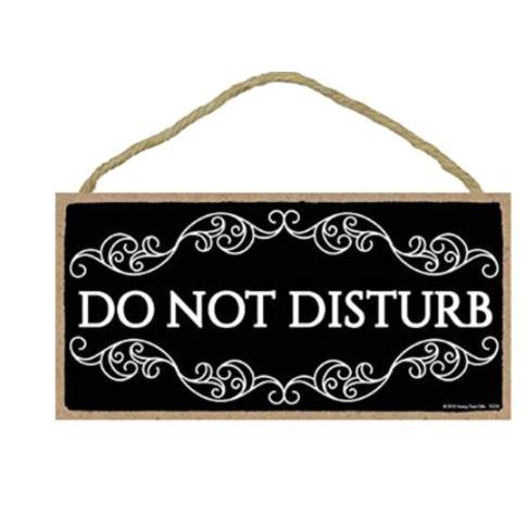Vintage Do Not Disturb Door Sign, 10 x 5 Inch by HitMyNeed