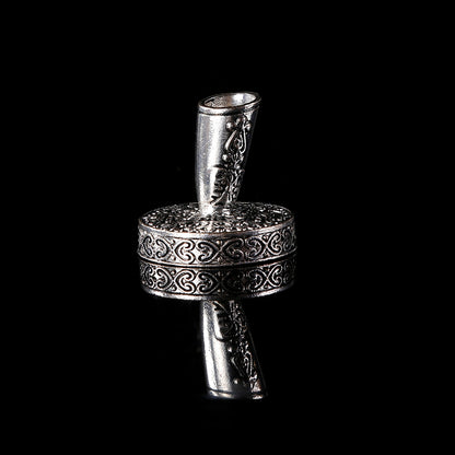 Vintage European Stainless Steel Quill Pen Stand by HitMyNeed
