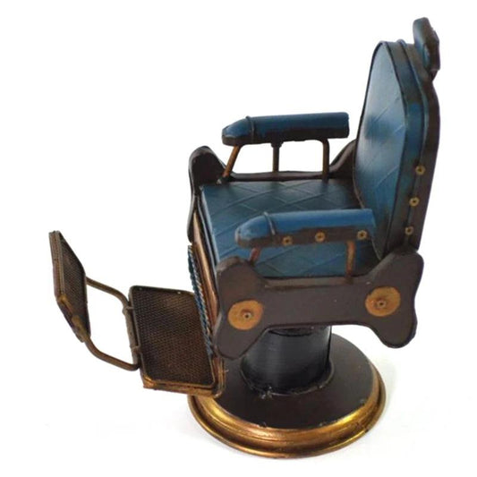 Vintage Iron Barber Chair Miniature Tinplate Decor by HitMyNeed