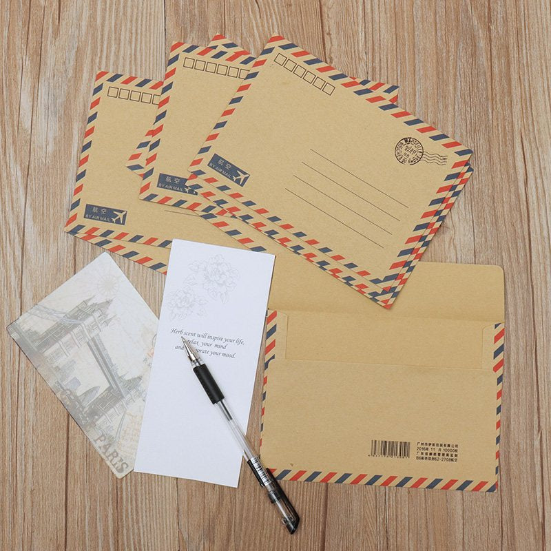 Vintage Letter Envelope Stationery Set (8 Pack) by HitMyNeed
