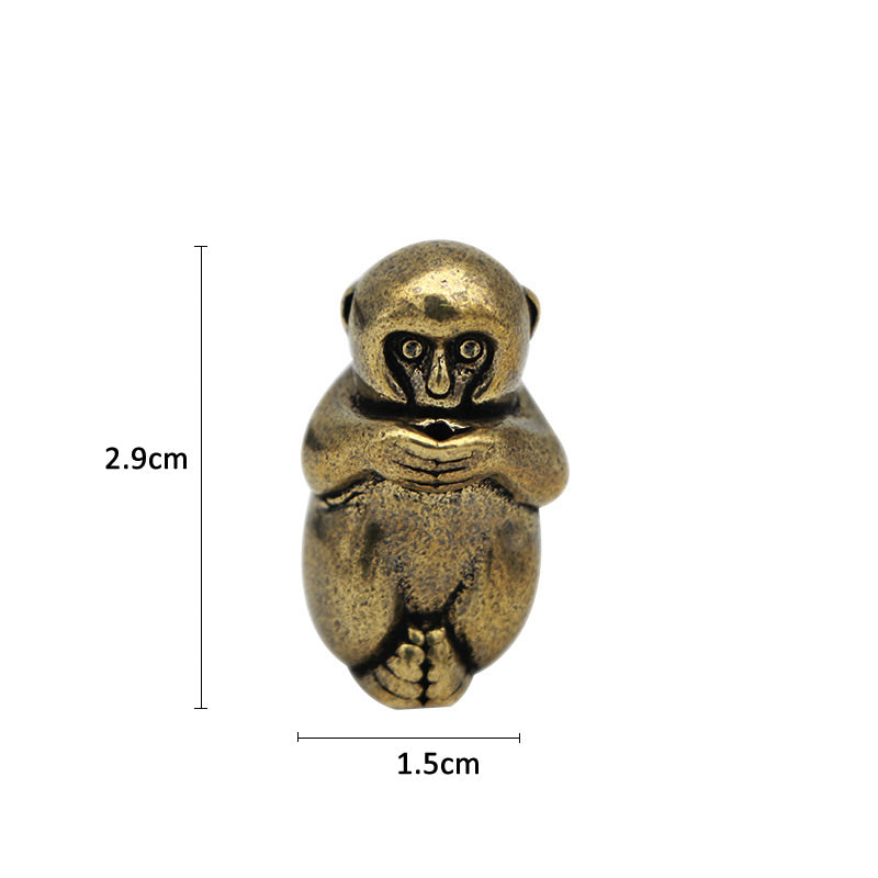 Vintage Monkey Mini Brass Incense Burner by HitMyNeed