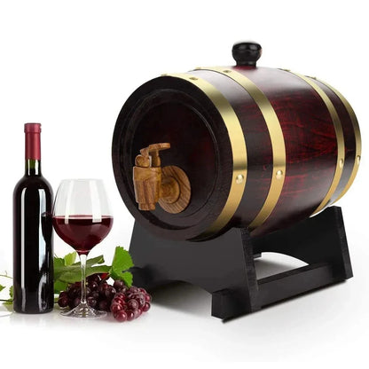 Vintage Oak Wine Barrel 1L 1.5L 3L for Beer & Whiskey by HitMyNeed