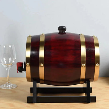 Vintage Oak Wine Barrel 1L 1.5L 3L for Beer & Whiskey by HitMyNeed