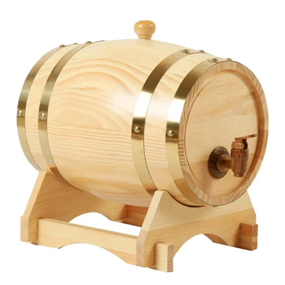 Vintage Oak Wine Barrel 1L 1.5L 3L for Beer & Whiskey wood 3l by HitMyNeed