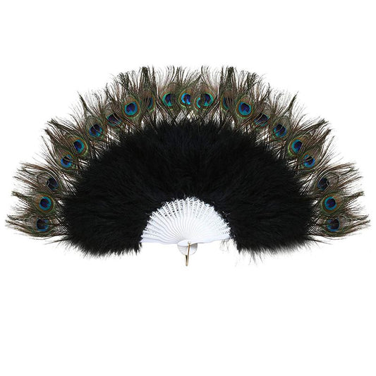 Vintage Peacock Feather Fan for Gatsby Parties by HitMyNeed