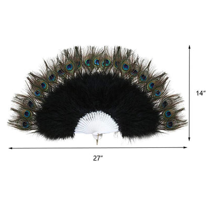 Vintage Peacock Feather Fan for Gatsby Parties by HitMyNeed