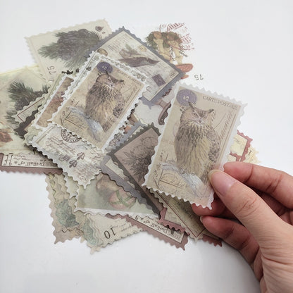 Vintage Postage Sticker Set (60 Pcs) by HitMyNeed
