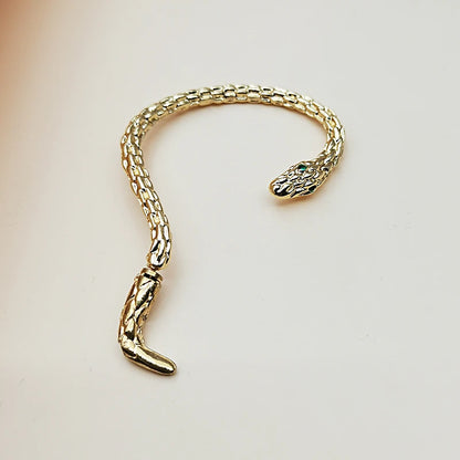 Vintage Snake Wrap Gothic Clip-On Ear Cuff Earrings by HitMyNeed