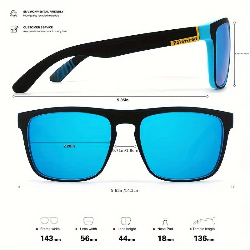 Vintage Square Polarized Sunglasses UV400 by HitMyNeed