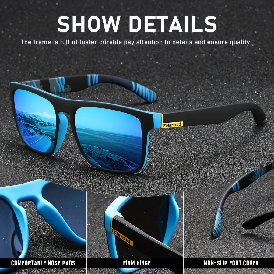 Vintage Square Polarized Sunglasses UV400 by HitMyNeed