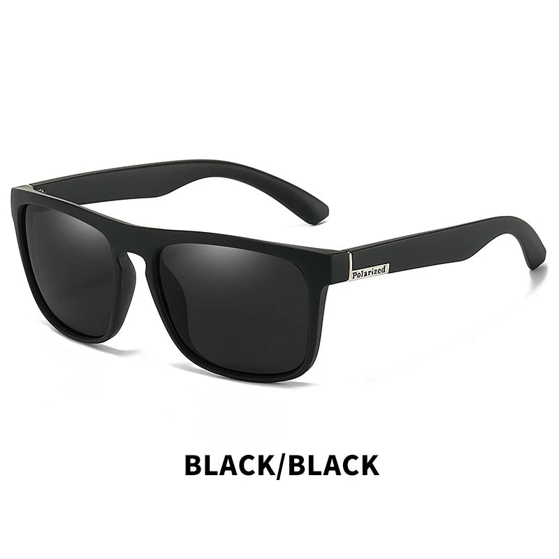 Vintage Square Polarized Sunglasses UV400 c4 by HitMyNeed