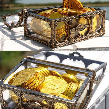 Vintage Treasure Chest Storage Box for Jewelry & Gifts by HitMyNeed