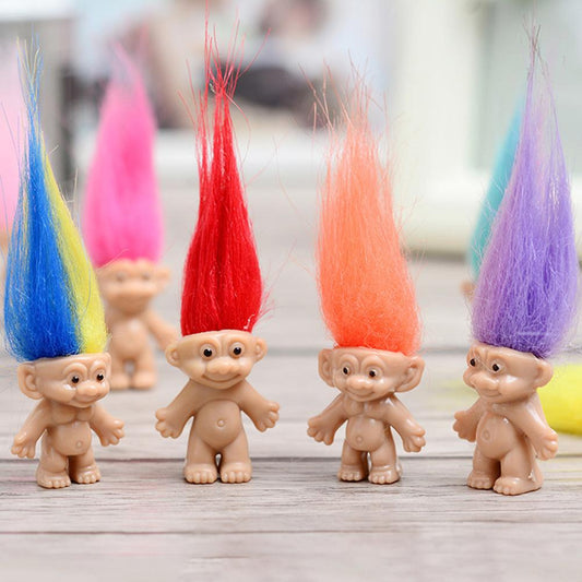 Vintage Troll Toys Set of 5 - Mini Collectible Figures by HitMyNeed