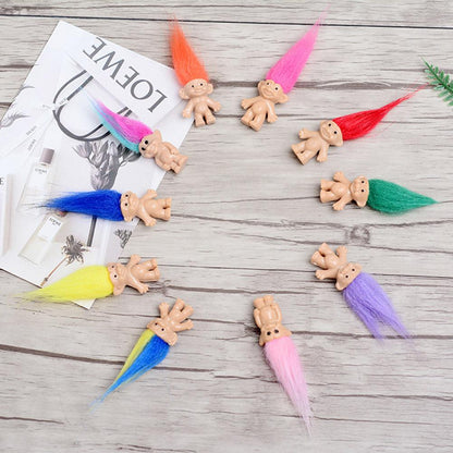 Vintage Troll Toys Set of 5 - Mini Collectible Figures by HitMyNeed
