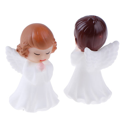 Vinyl Angel Figurine Set for Home & Event Decor (2 pcs) by HitMyNeed