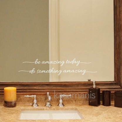 Vinyl Mirror Affirmation Sticker for Daily Positivity by HitMyNeed