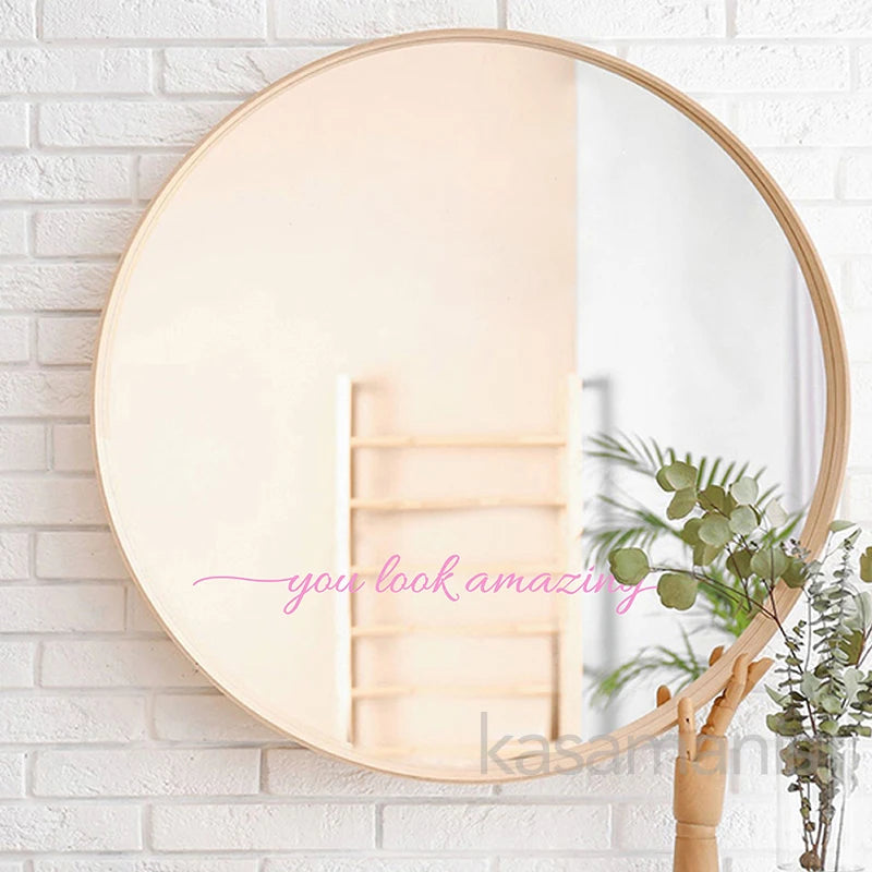 Vinyl Mirror Affirmation Sticker for Daily Positivity by HitMyNeed