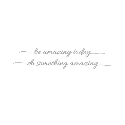 Vinyl Mirror Affirmation Sticker for Daily Positivity qt14139-light-grey 56x5-cm by HitMyNeed
