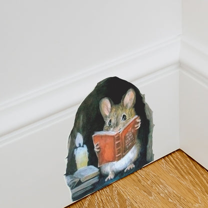 Vinyl Mouse Hole Wall Stickers, 5-Pack by HitMyNeed