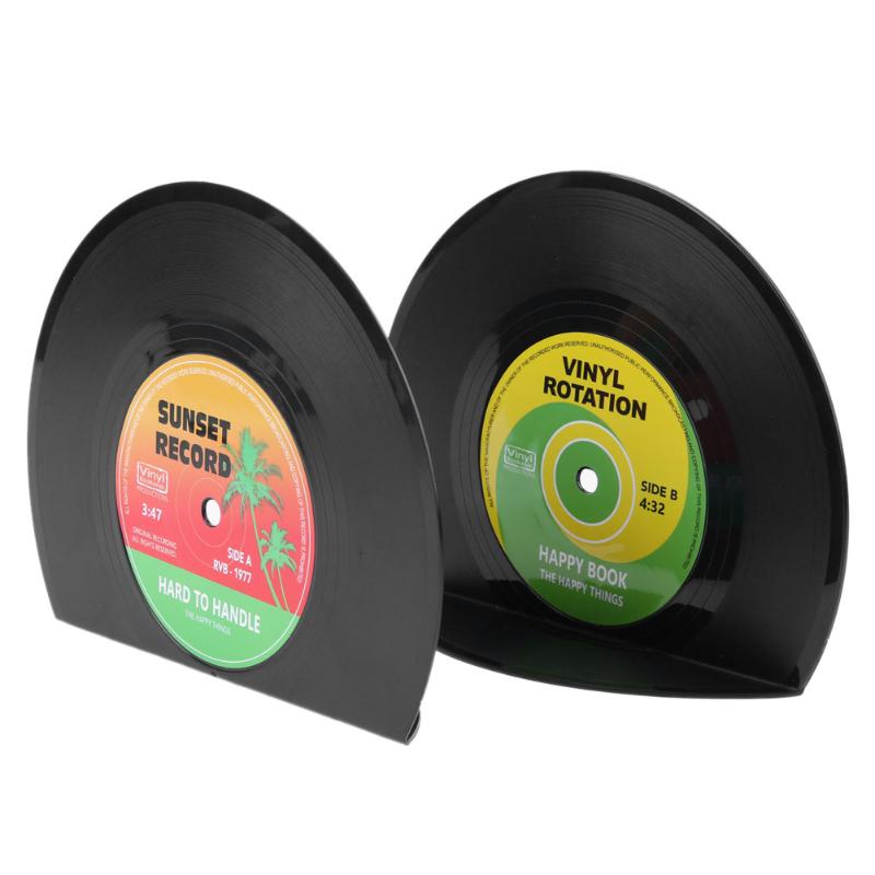 Vinyl Record Bookends Set of 2 by HitMyNeed