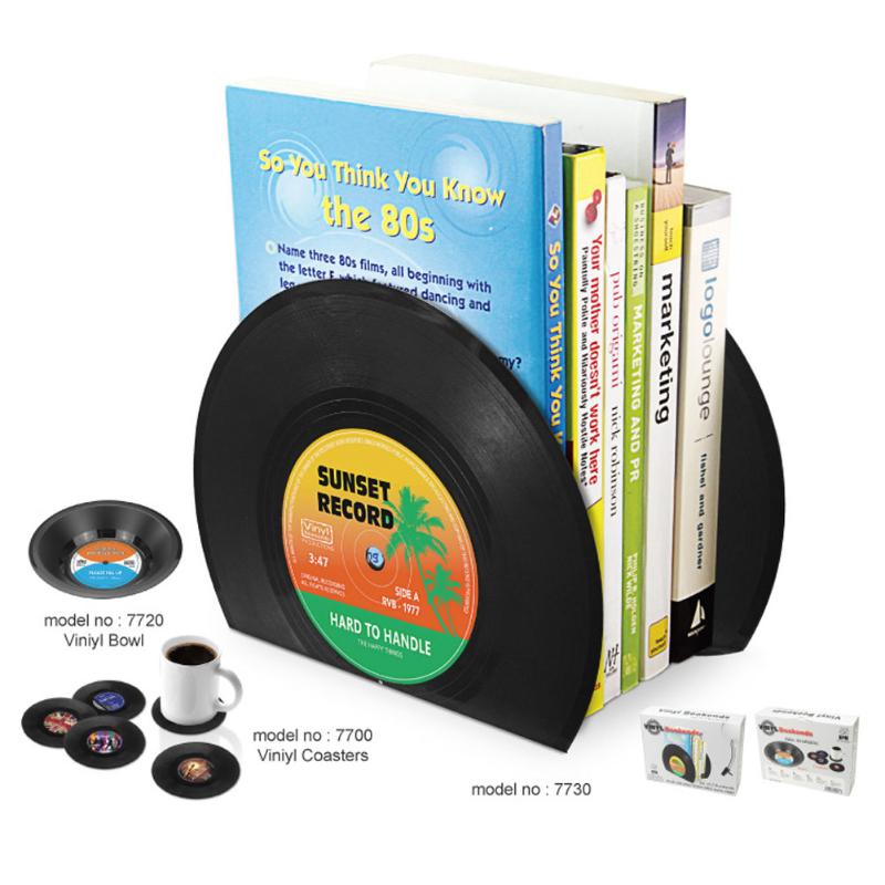 Vinyl Record Bookends Set of 2 by HitMyNeed