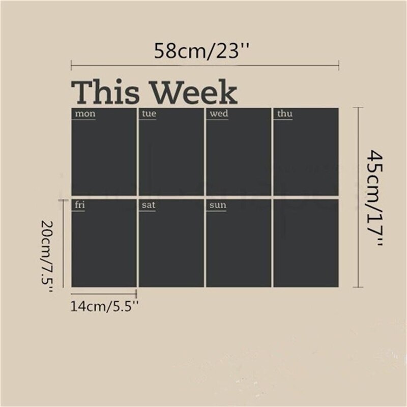 Vinyl Weekly Wall Planner Wall Sticker by HitMyNeed