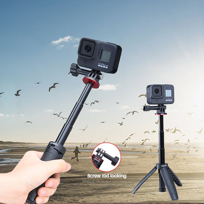 Vlog Tripod & Selfie Stick for Action Cameras by HitMyNeed