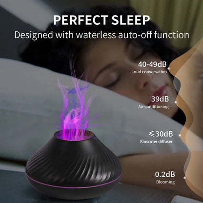 Volcanic Flame Aroma Diffuser & USB Humidifier 130ml by HitMyNeed