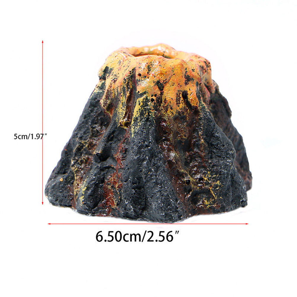 Volcano Aquarium Ornament with Air Bubble Feature by HitMyNeed