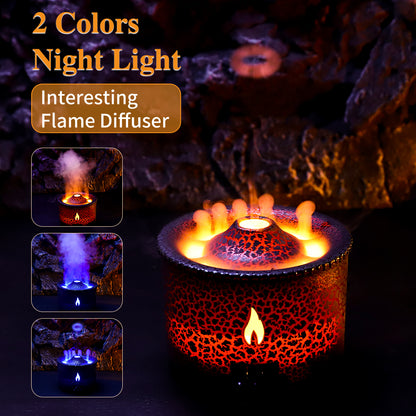 Volcano Flame Humidifier & Essential Oil Diffuser by HitMyNeed