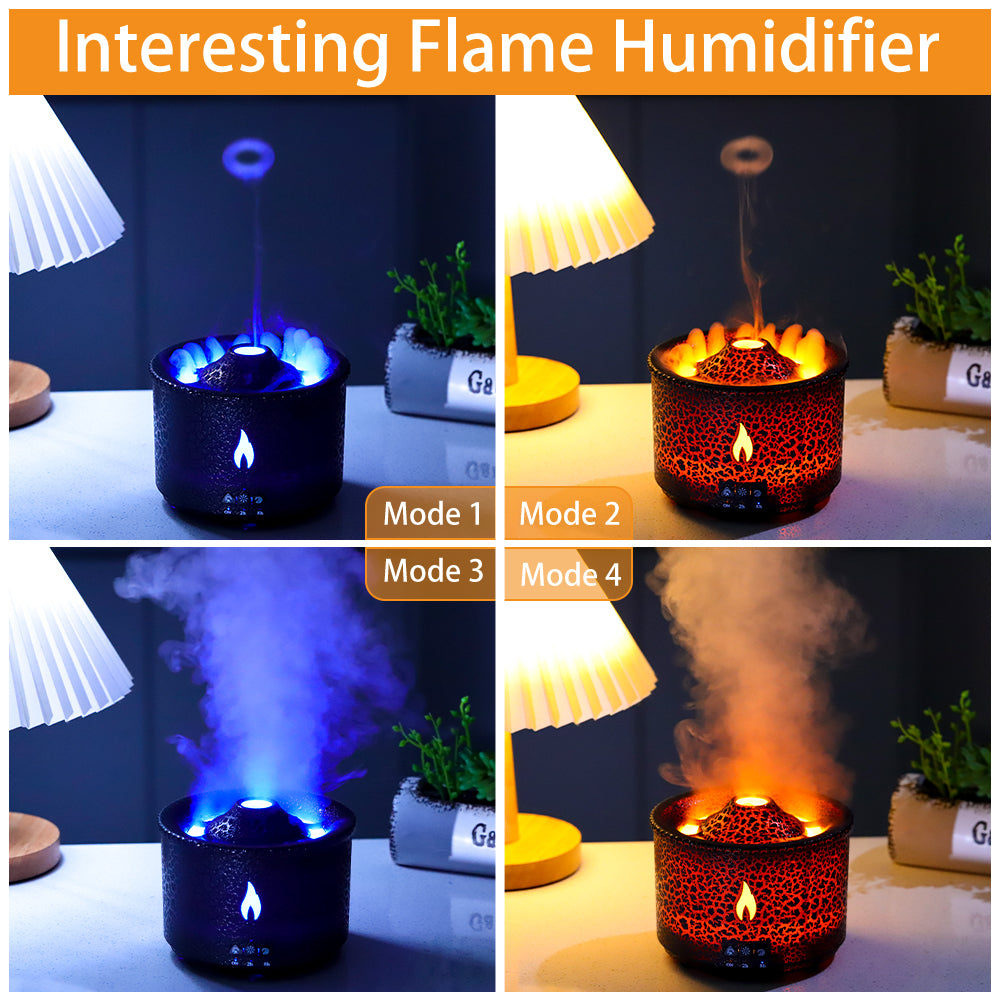 Volcano Flame Humidifier & Essential Oil Diffuser by HitMyNeed