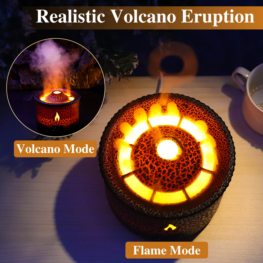 Volcano Flame Humidifier & Essential Oil Diffuser by HitMyNeed