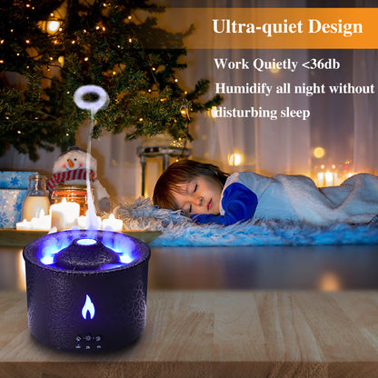 Volcano Flame Humidifier & Essential Oil Diffuser by HitMyNeed