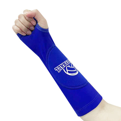 Volleyball Arm Sleeves with Protective Pads (Pair) blue by HitMyNeed