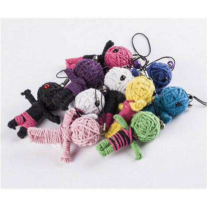 Voodoo Doll Keychain Bag Accessory Set (5 pcs) by HitMyNeed