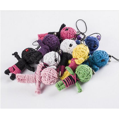 Voodoo Doll Keychain Set of 4 by HitMyNeed