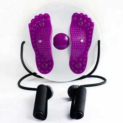Waist Twisting Disc Magnetic Massage Trainer purple-with-rope by HitMyNeed