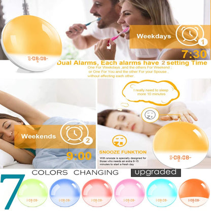 Wake Up Light Alarm Clock with Sunrise Simulation by HitMyNeed
