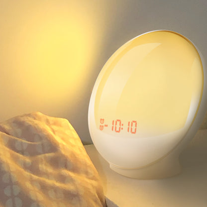 Wake Up Light Digital Alarm Clock with Sunrise by HitMyNeed