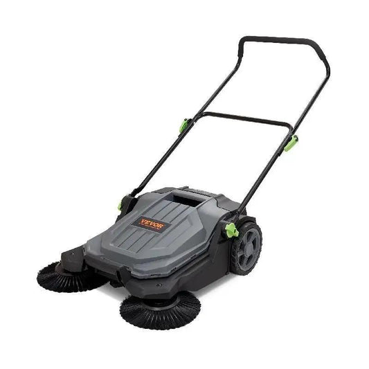 Walk-Behind Hand Push Floor Sweeper 25.6" Width by HitMyNeed