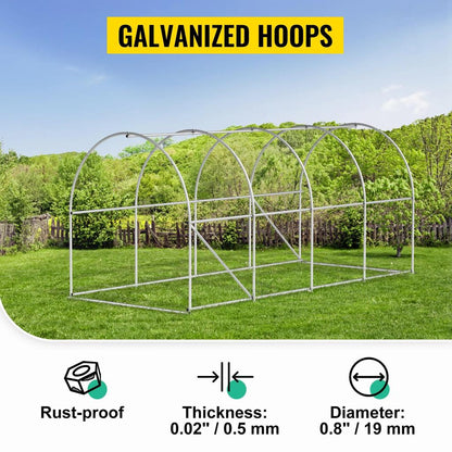 Walk-In Tunnel Greenhouse with Galvanized Steel Frame by HitMyNeed