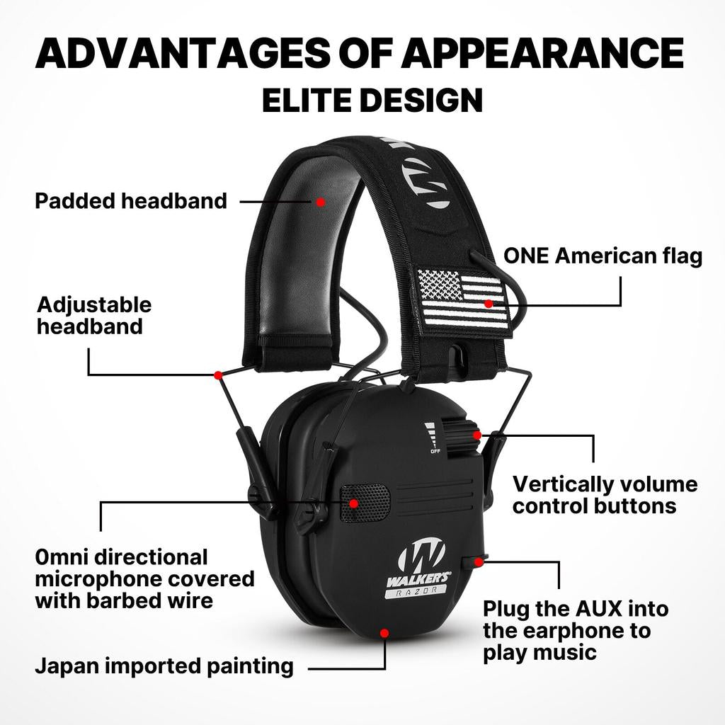 Walker's Razor Slim Electronic Shooting Earmuff by HitMyNeed