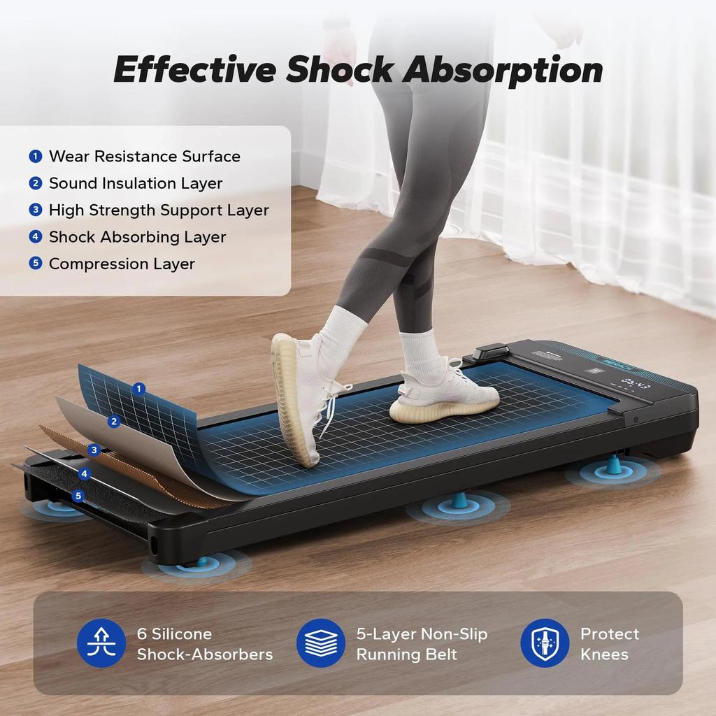 Walking Pad Under Desk Treadmill for Home & Office by HitMyNeed