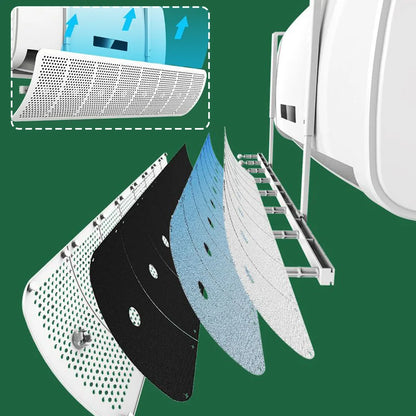 Wall AC Wind Deflector & Dust Cover with Filter 90cm by HitMyNeed