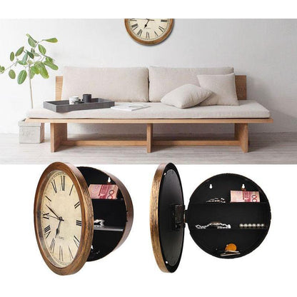 Wall Clock with Hidden Safe Compartment by HitMyNeed