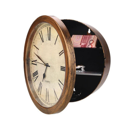 Wall Clock with Hidden Safe Compartment by HitMyNeed