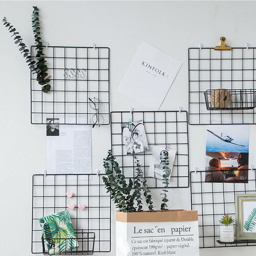 Wall Grid Organizer Metal Frame 20 x 20 cm by HitMyNeed
